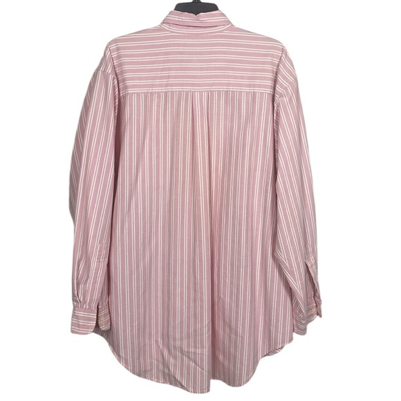 ABERCROMBIE & FITCH The Big Shirt Long-Sleeve Button-Down Pink Men’s Size L - Picture 4 of 7